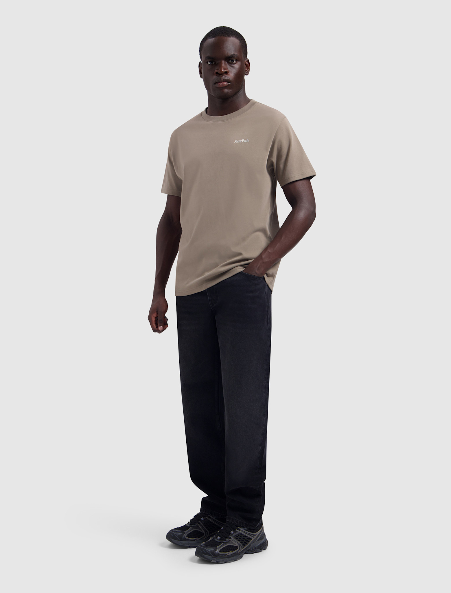 Pure Path Pure Path 26030101 Tree Trunk Tee Taupe