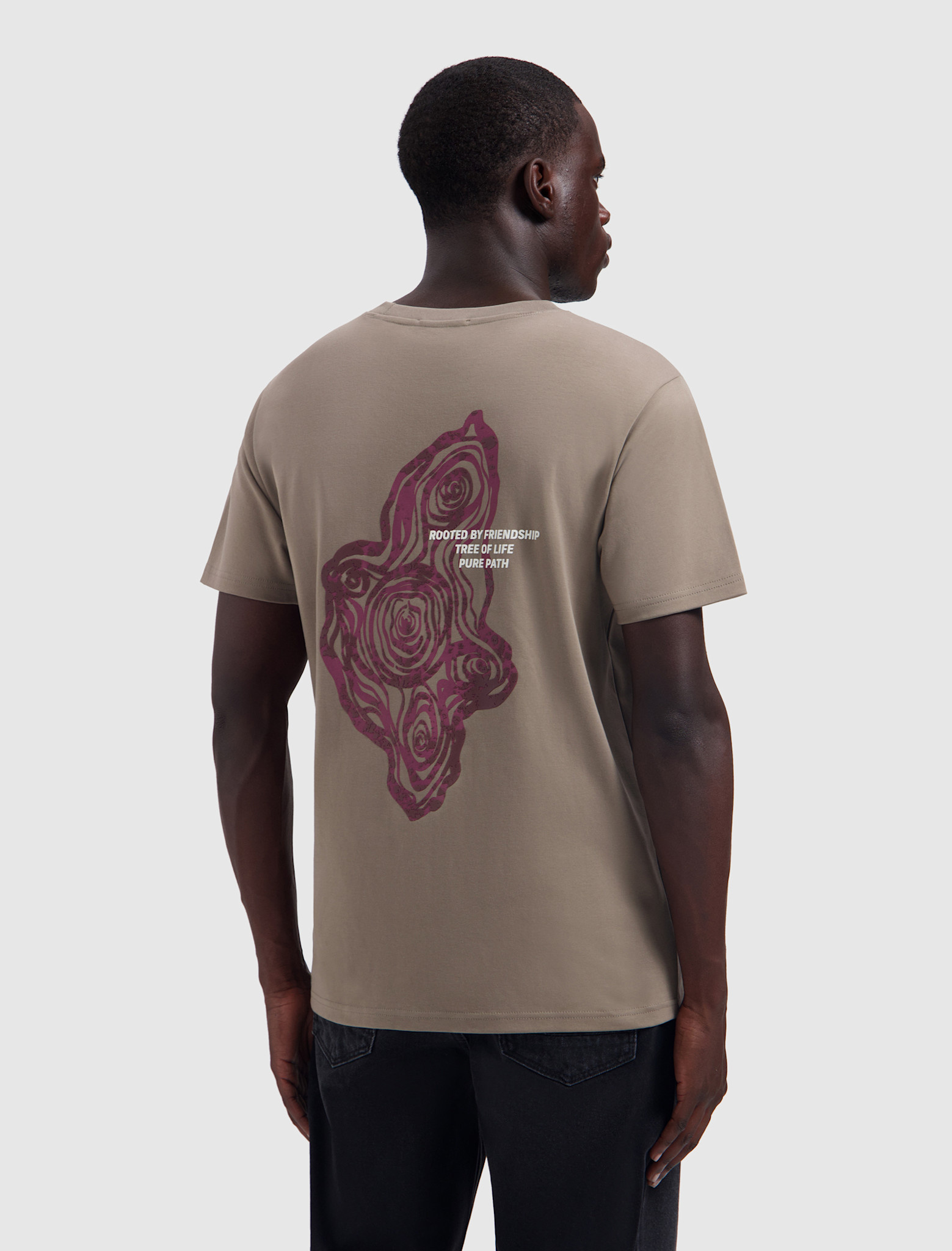 Pure Path Pure Path 26030101 Tree Trunk Tee Taupe