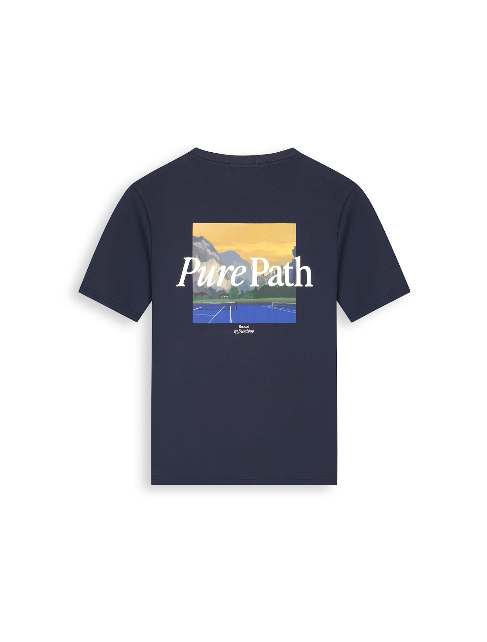 Pure Path Pure Path 26030104 Landscape View Tee Dark Navy