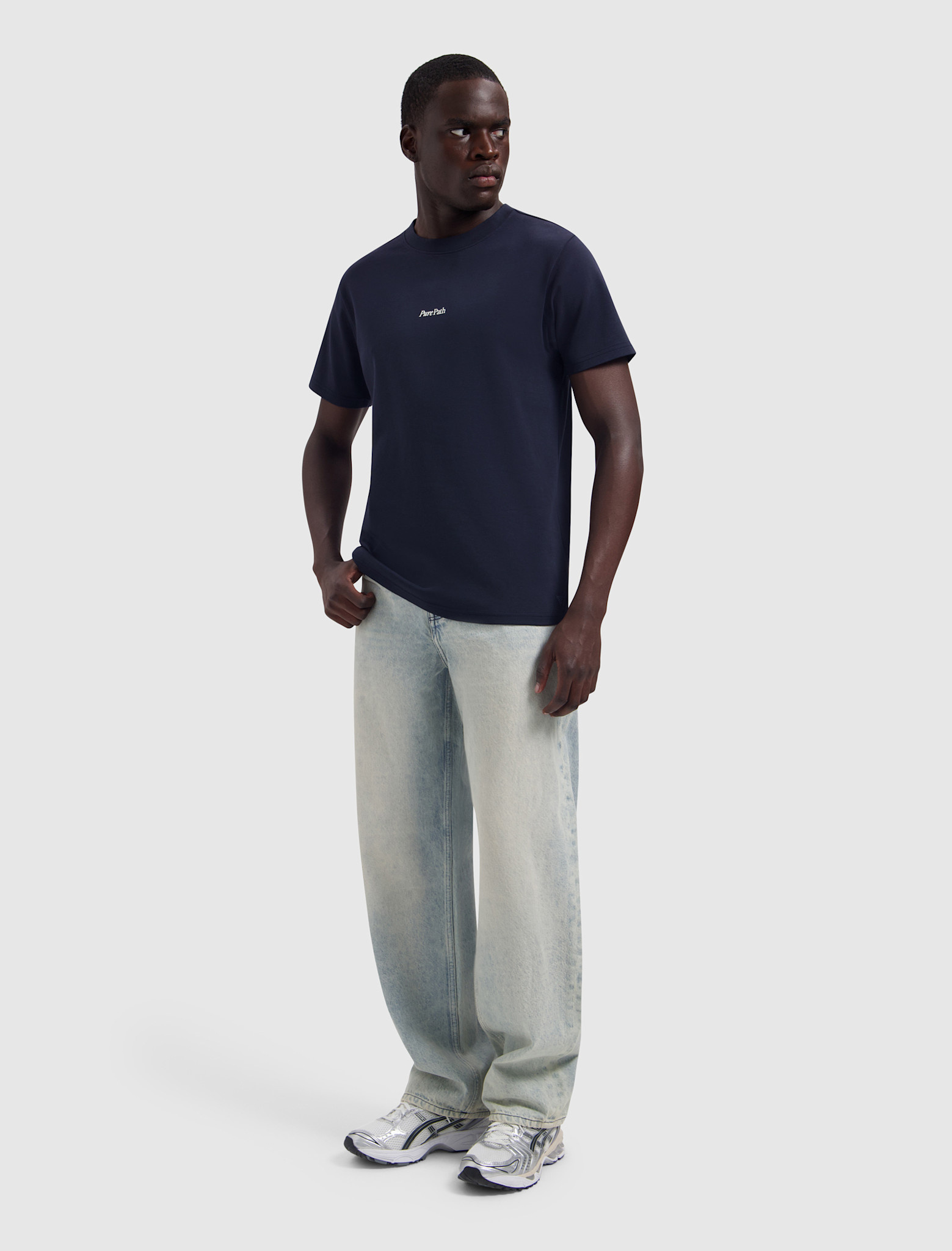 Pure Path Pure Path 26030104 Landscape View Tee Dark Navy