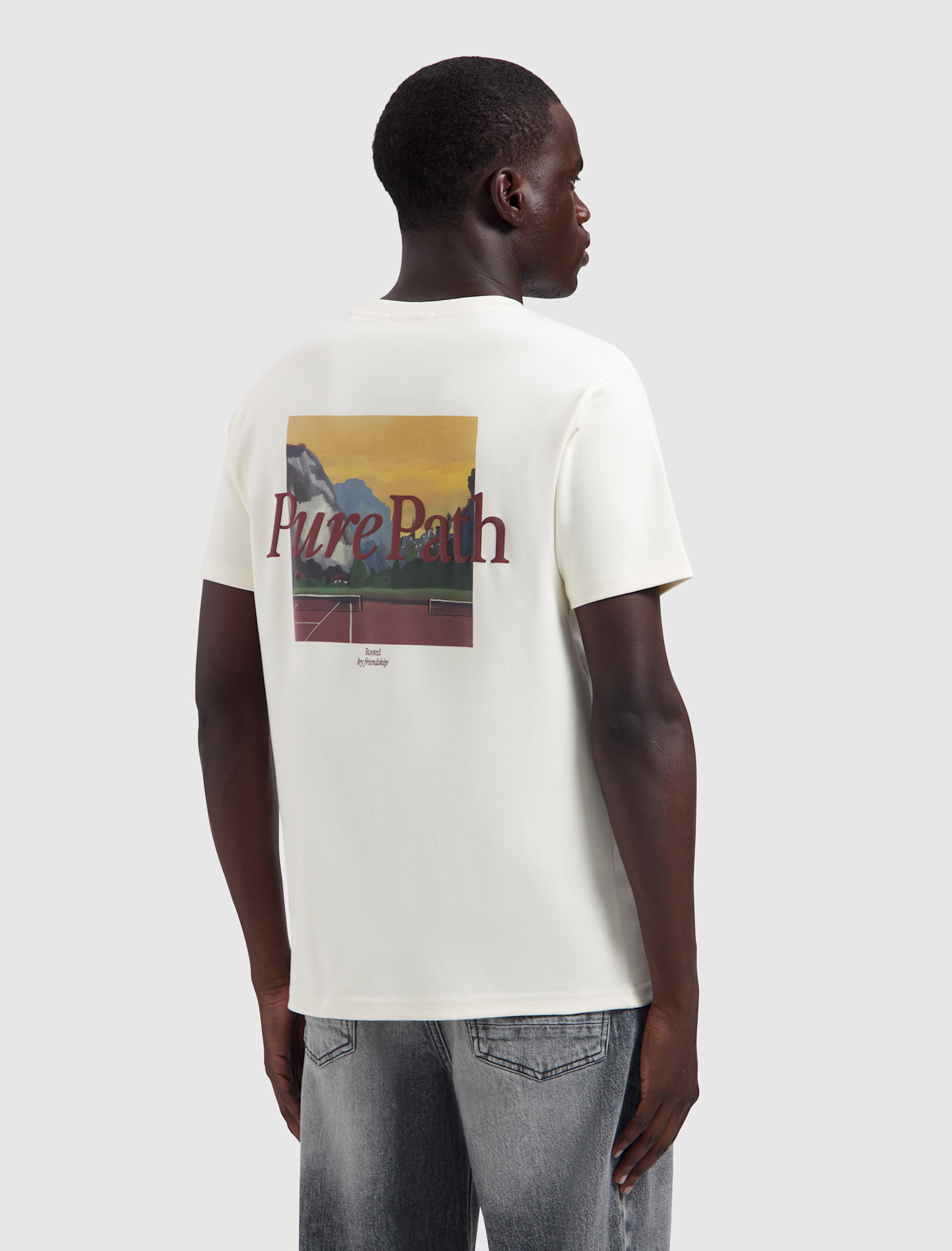 Pure Path Pure Path 26030104 Landscape View Tee Ecru