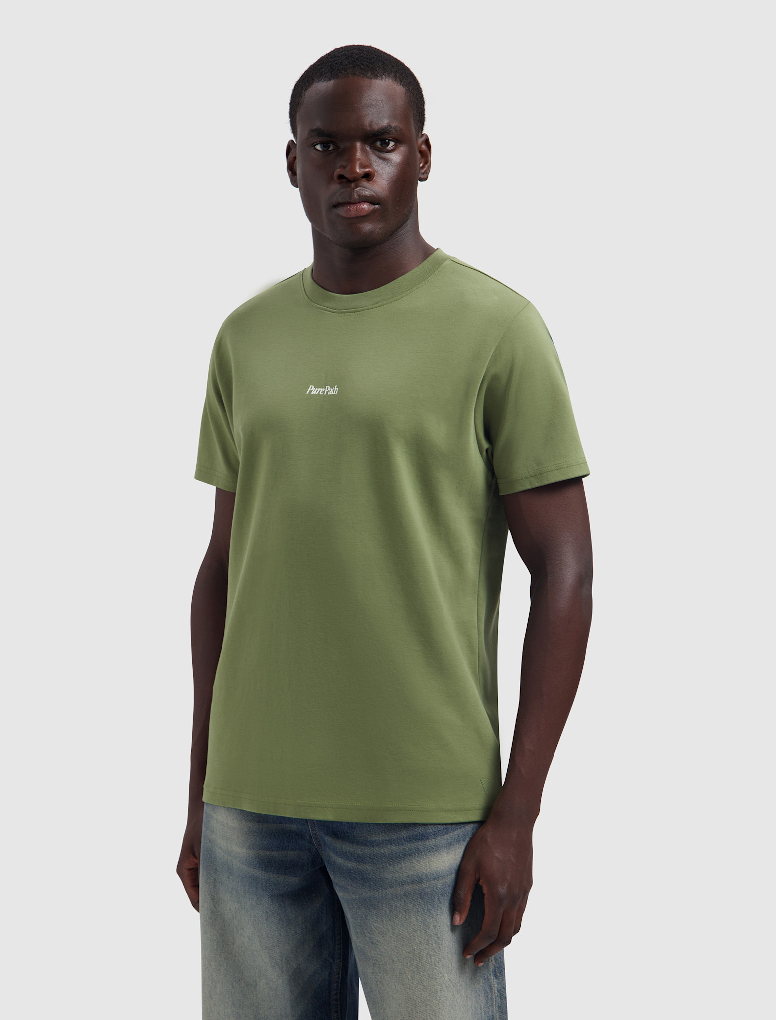 Pure Path Pure Path 26030104 Landscape View Tee Leaf Green