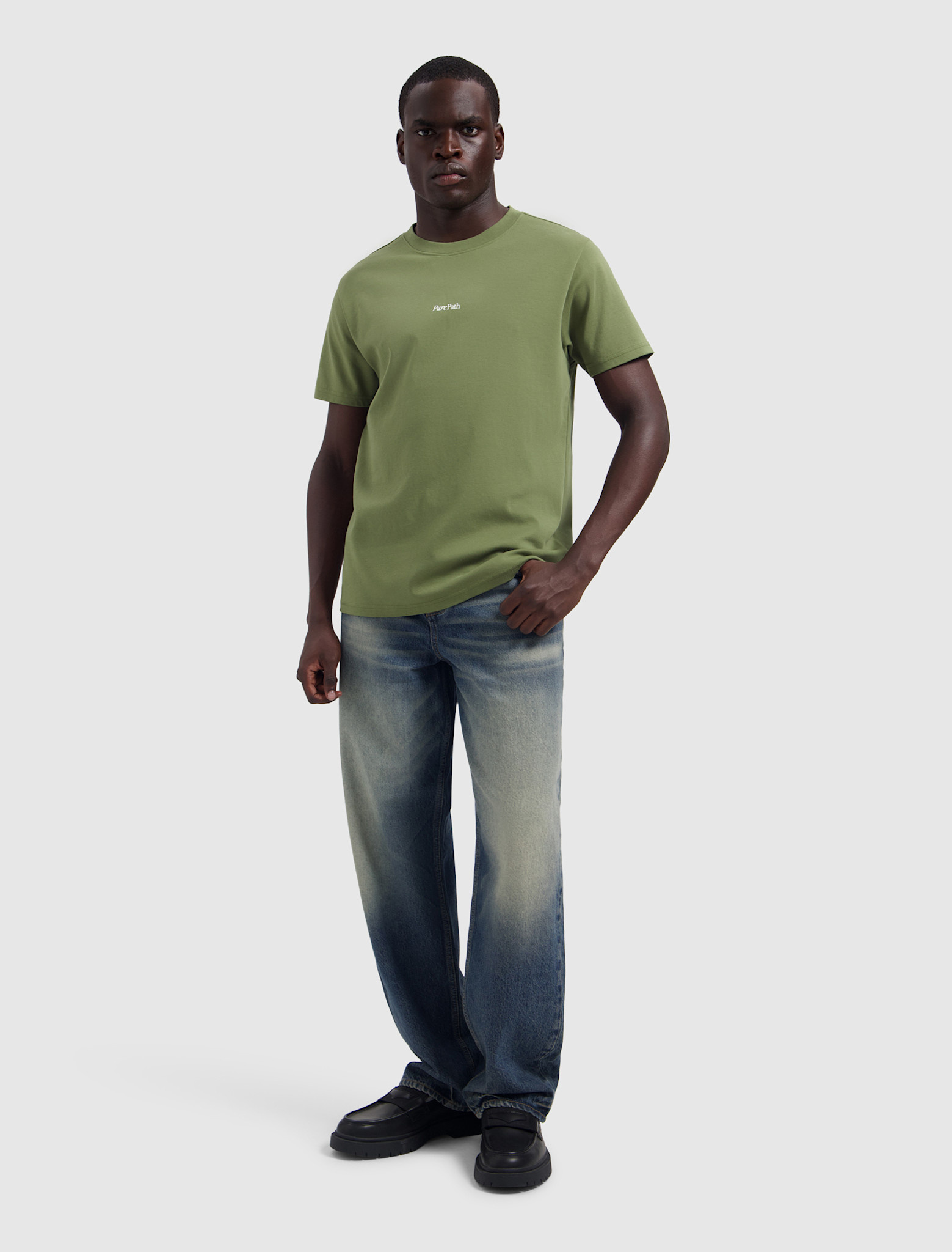 Pure Path Pure Path 26030104 Landscape View Tee Leaf Green