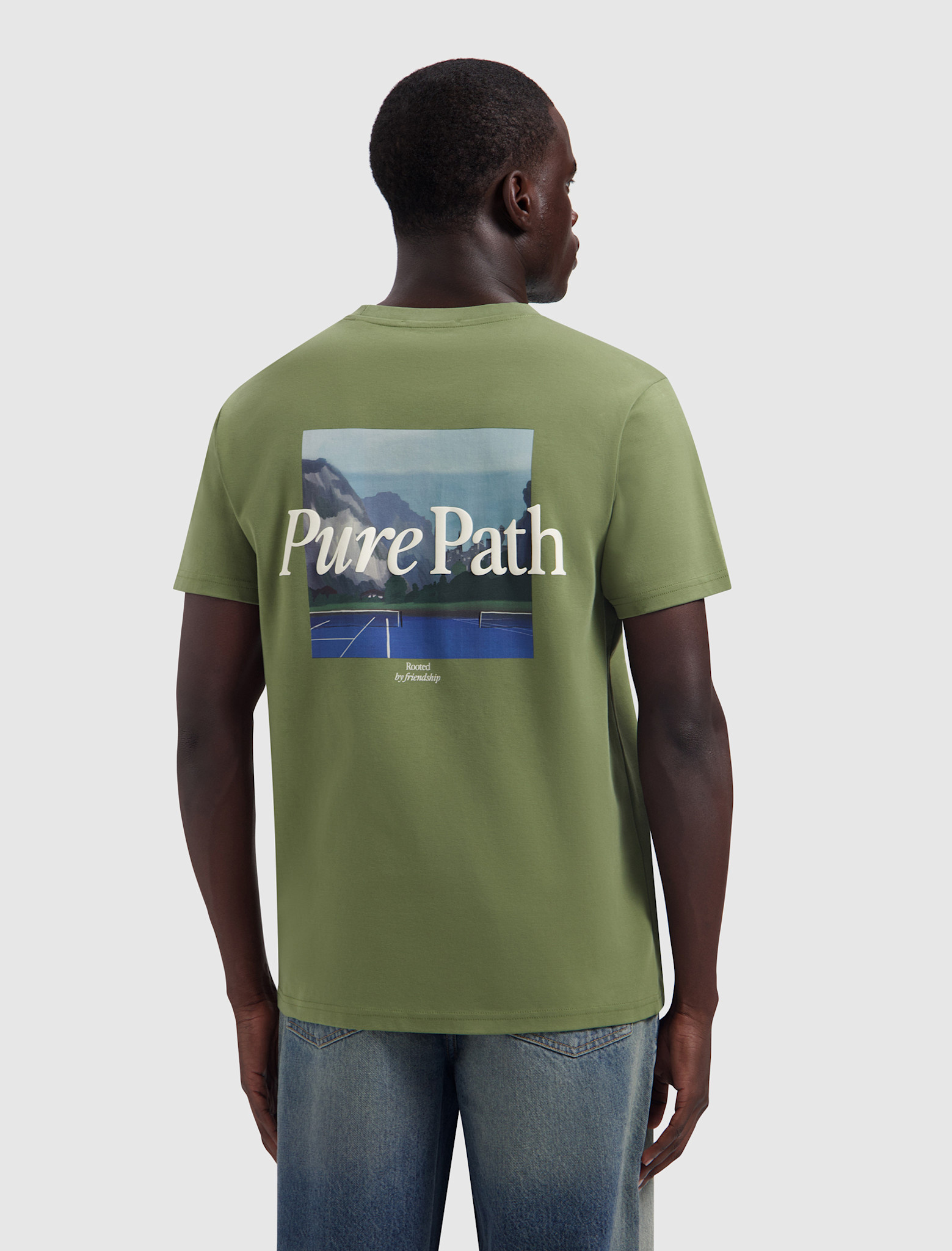 Pure Path Pure Path 26030104 Landscape View Tee Leaf Green