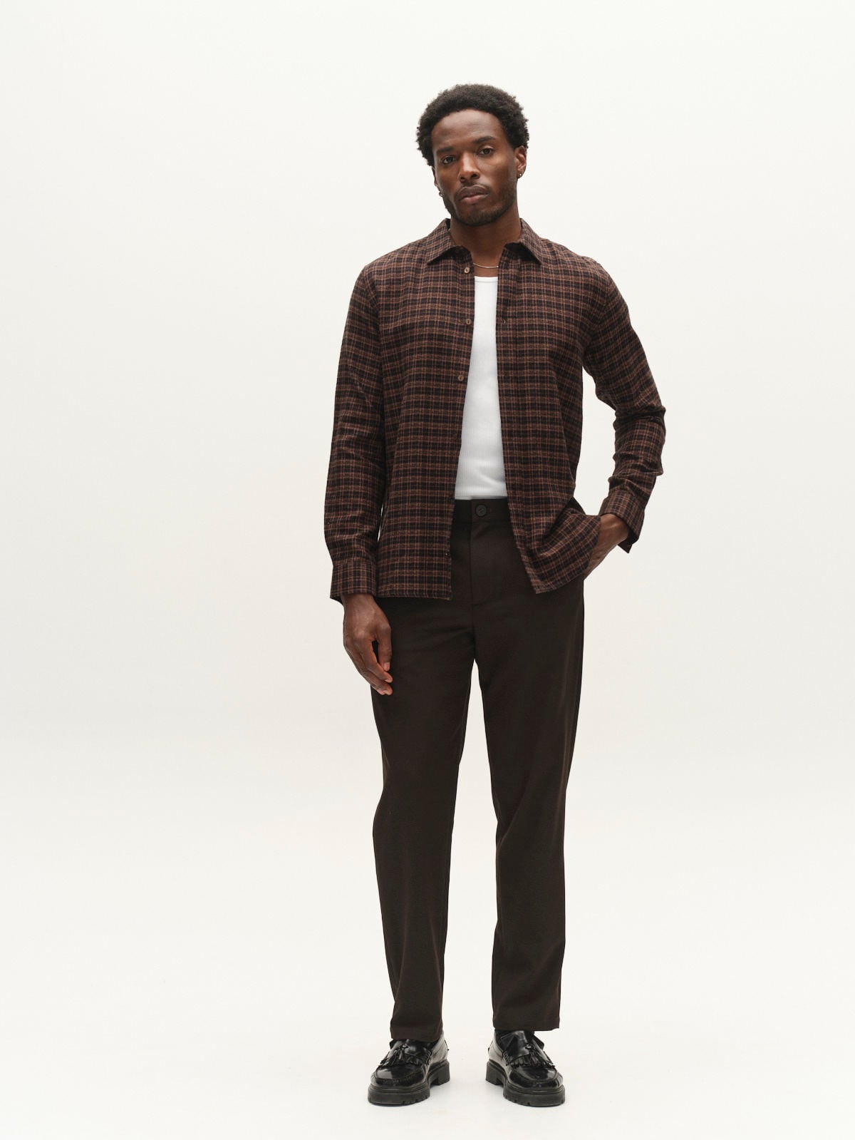Gabba Sven Reg TX2 LS Shirt Brown Slate