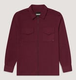 Kultivate Luxury Zip Overshirt Fig
