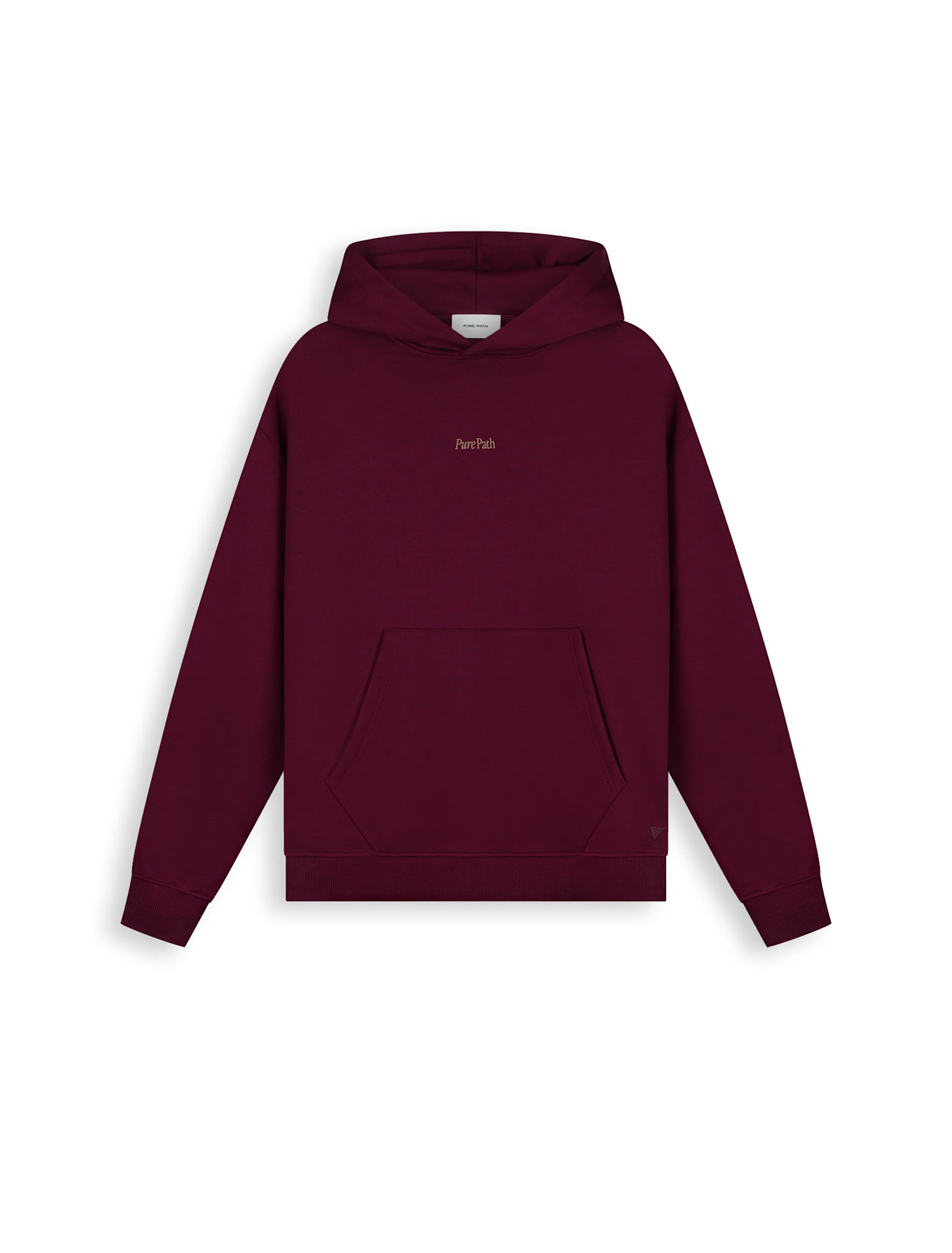 Pure Path 26030306 Tree Trunk Hoodie Wine Red
