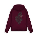 Pure Path 26030306 Tree Trunk Hoodie Wine Red