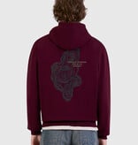Pure Path 26030306 Tree Trunk Hoodie Wine Red