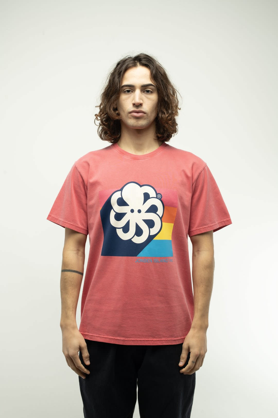 Jonsen Island Classic 3D Colors Tee Red