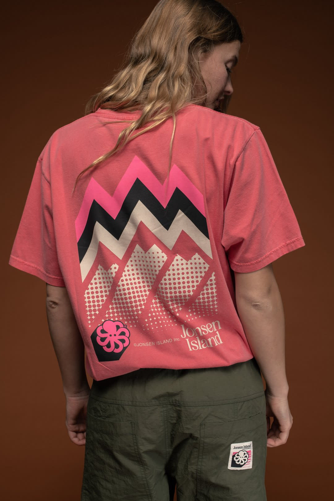 Jonsen Island Classic Zig Zag Tee Red F/O