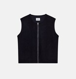 Resterods Kian Boiled Wool Vest 49-Navy
