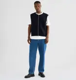 Resterods Kian Boiled Wool Vest 49-Navy