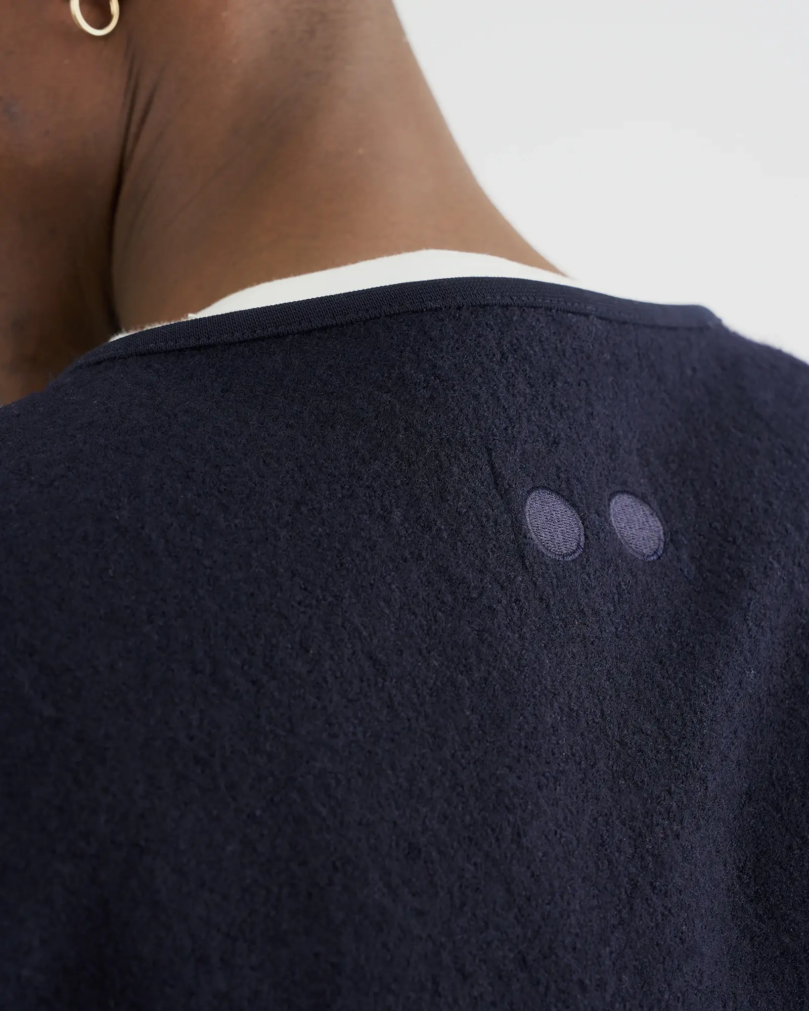 Resterods Kian Boiled Wool Vest 49-Navy