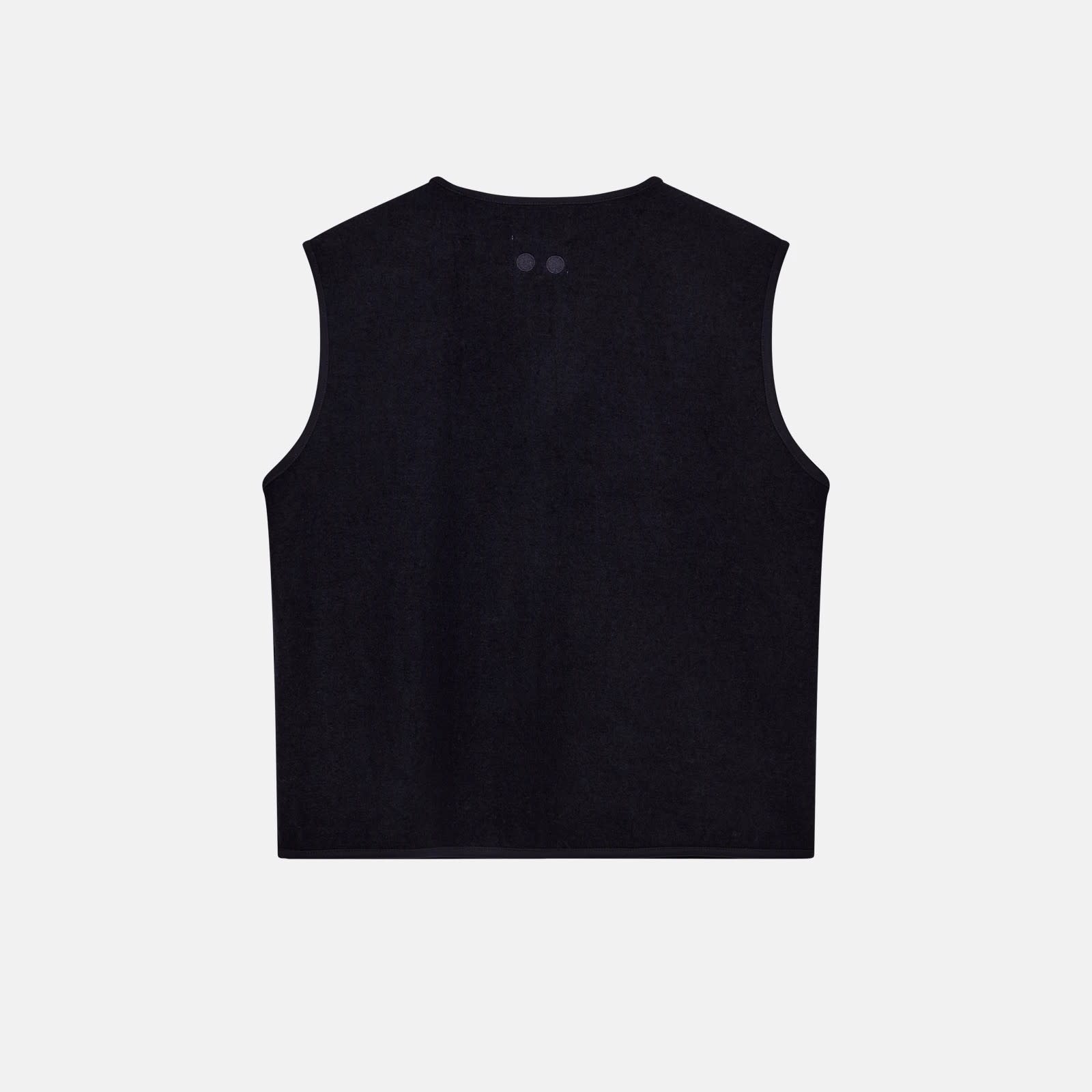 Resterods Kian Boiled Wool Vest 49-Navy