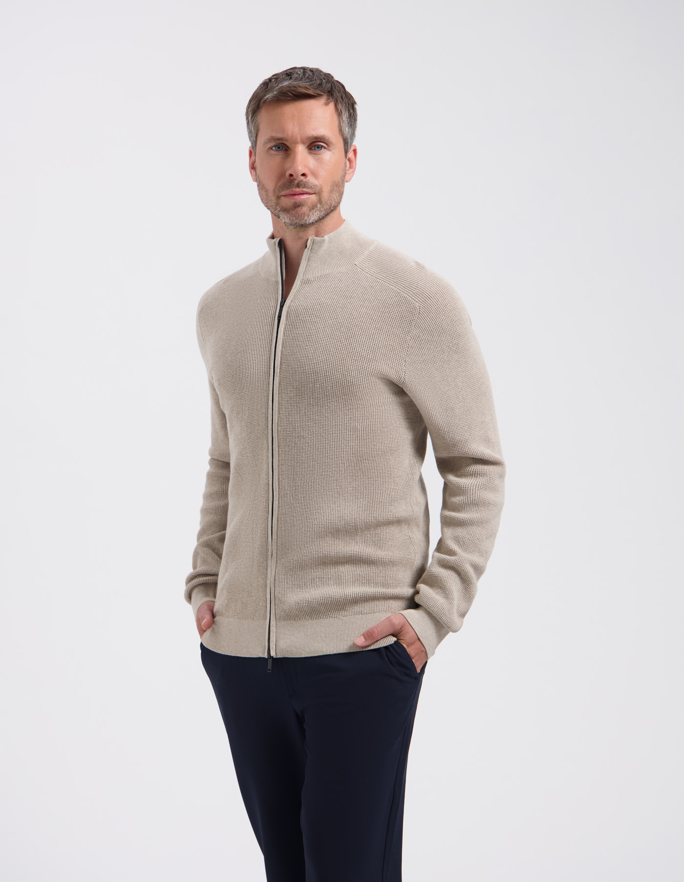 Saint Steve Elco Cardigan Sand Melange