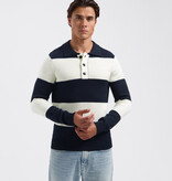Saint Steve Harry Knit Dark Navy/White