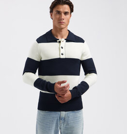 Saint Steve Harry Knit Dark Navy/White