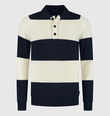 Saint Steve Harry Knit Dark Navy/White