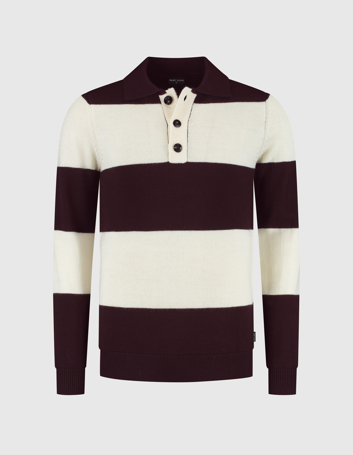 Saint Steve Harry Knit Merlot/White