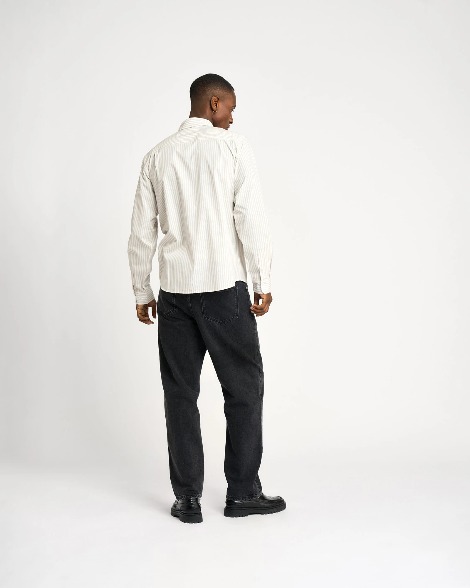 Resterods Chris Poplin Shirt L/S 8089-Grey