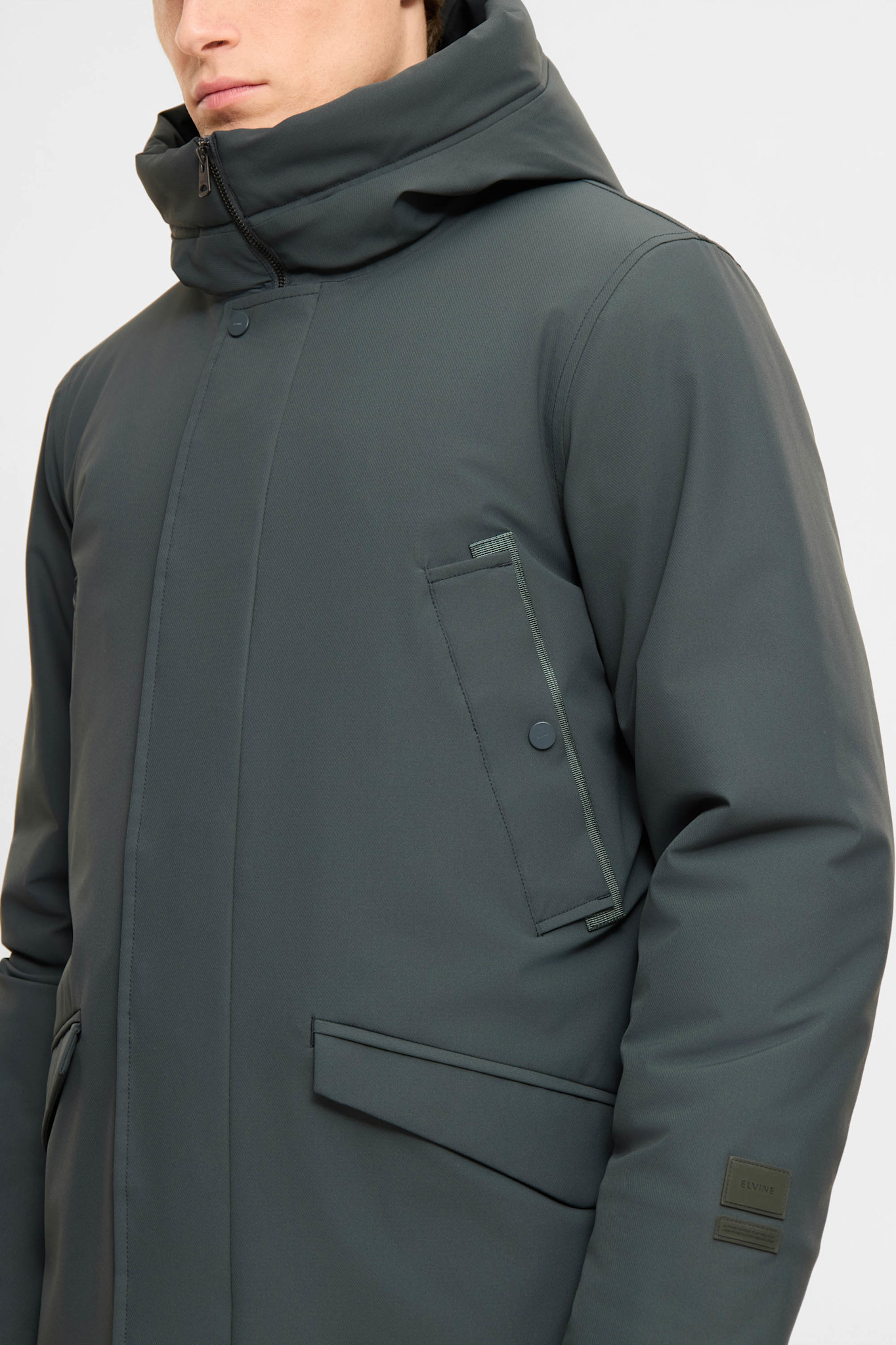 Elvine Alrik Jacket Coal Green