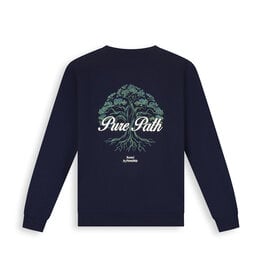 Pure Path 26030301 Rooted Tree Crew Neck Dark Navy