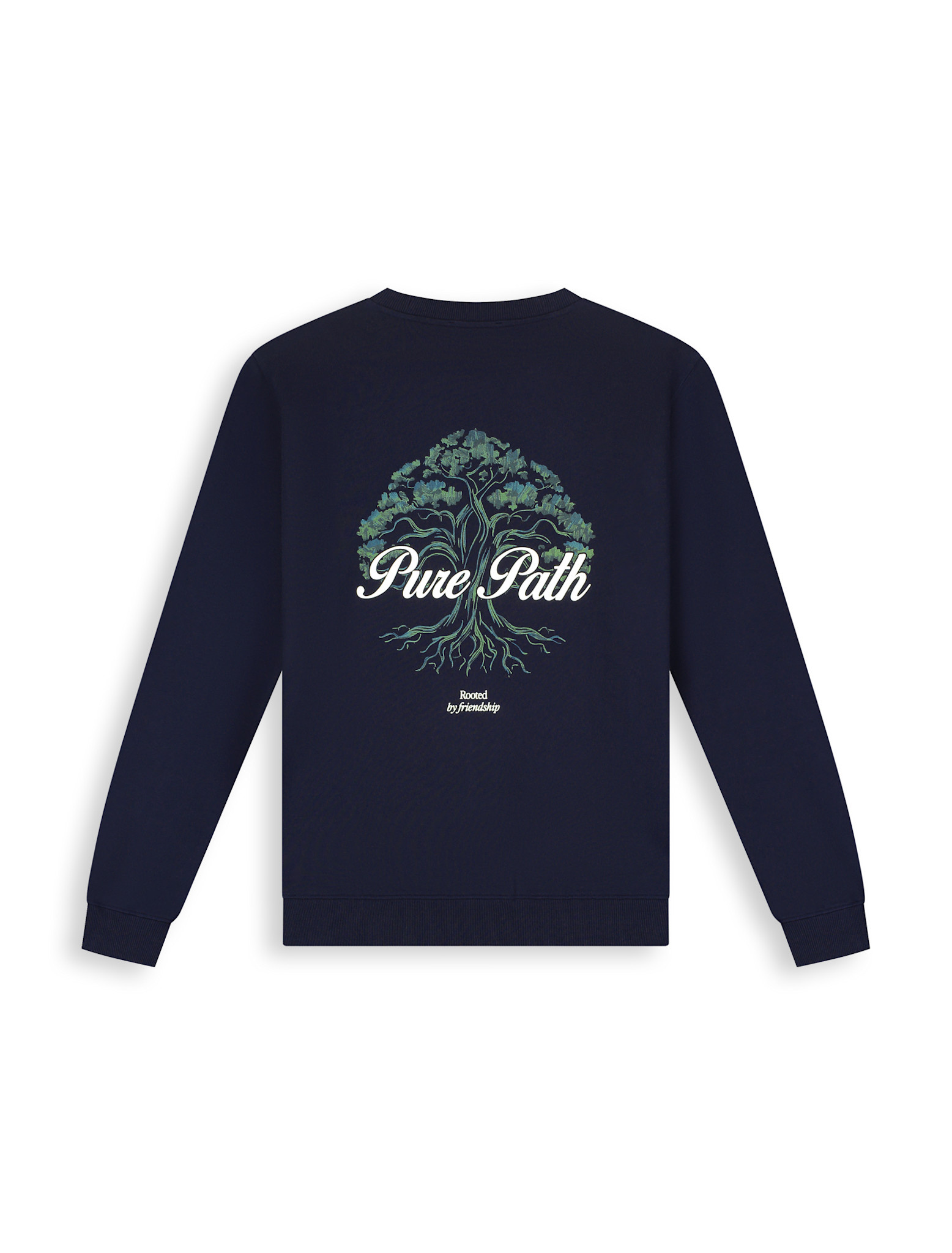 Pure Path 26030301 Rooted Tree Crew Neck Dark Navy