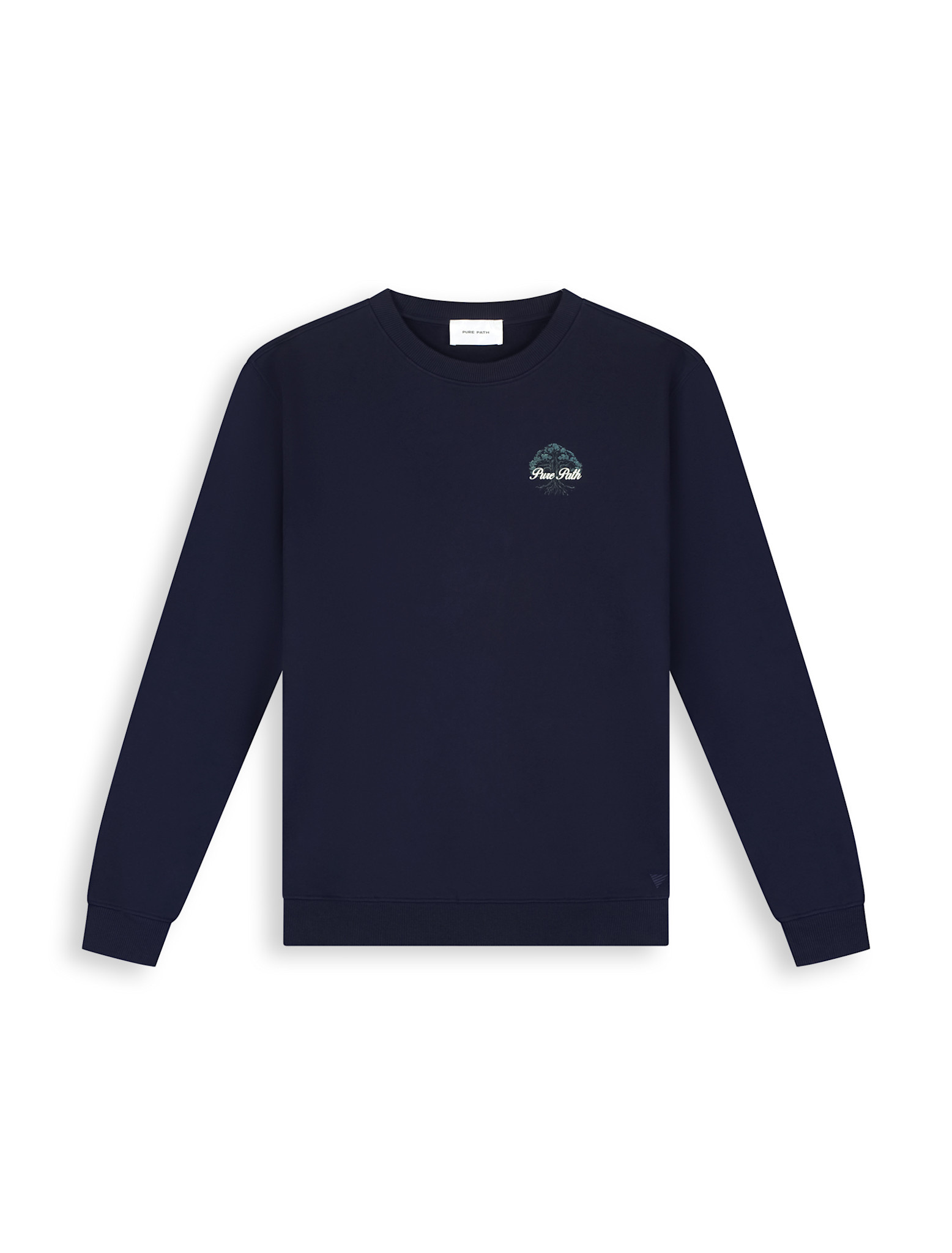 Pure Path 26030301 Rooted Tree Crew Neck Dark Navy
