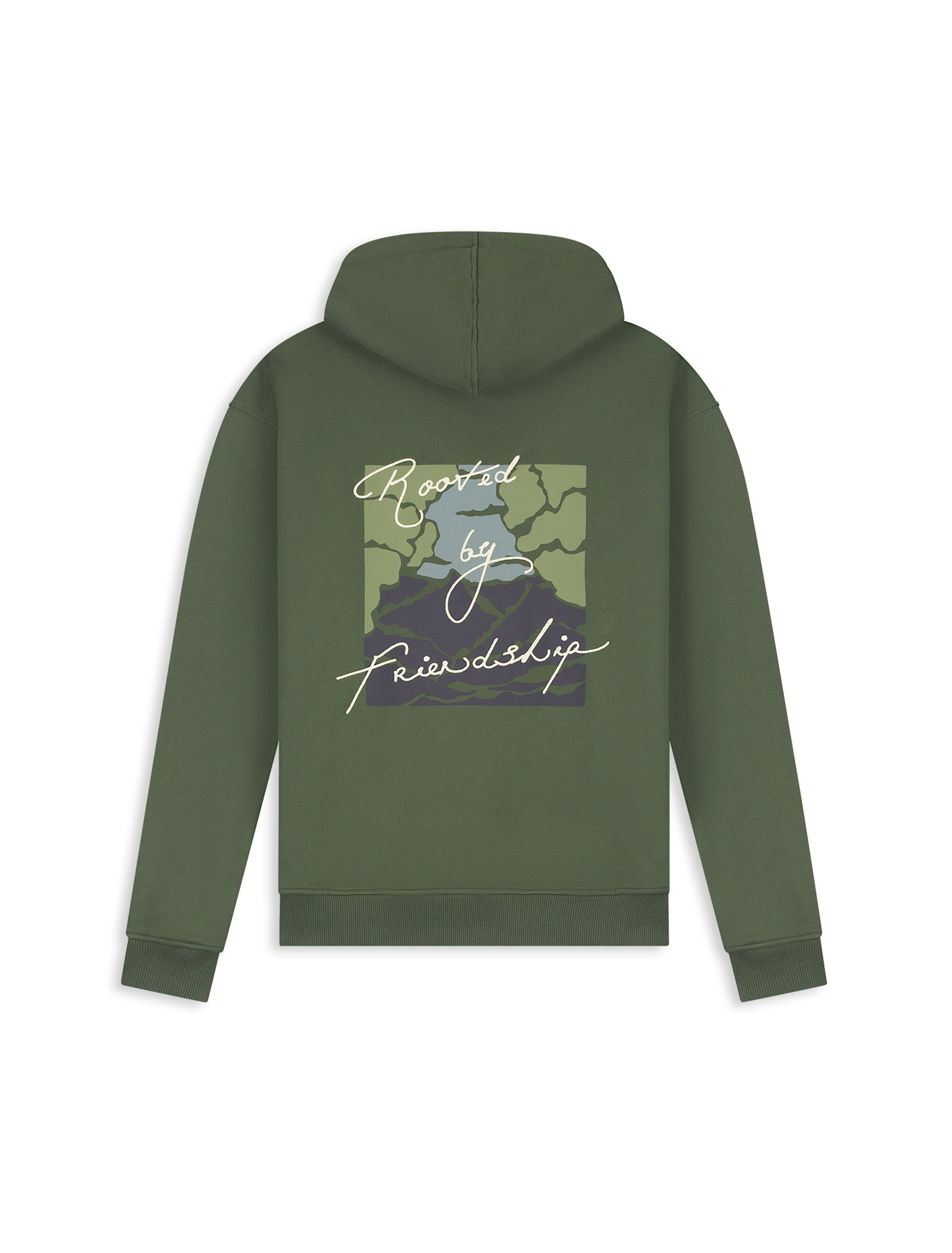 Pure Path 26030307 Forest Rooted Hoodie Dark Army