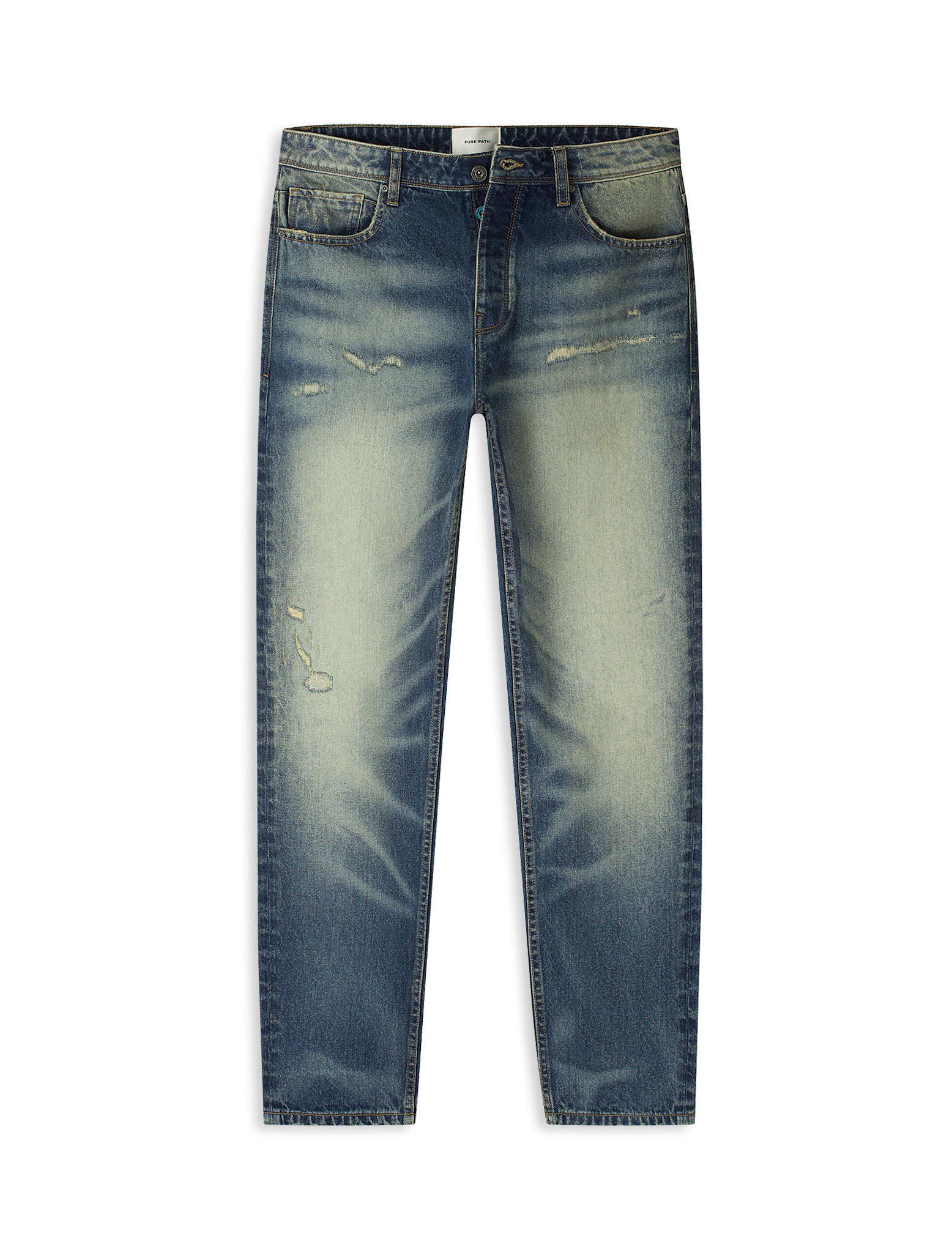 Pure Path The Aiden W1759 Loose Fit Jeans Denim Blue Green