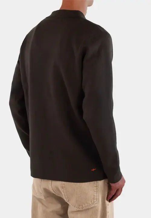 Ciszere Caleb Half ZIp Knit Java Brown