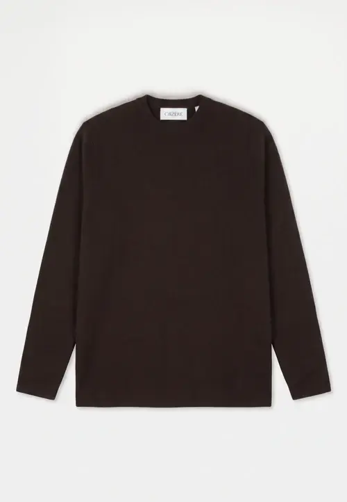 Ciszere Clark Knitted Crew Neck Knit Java Brown