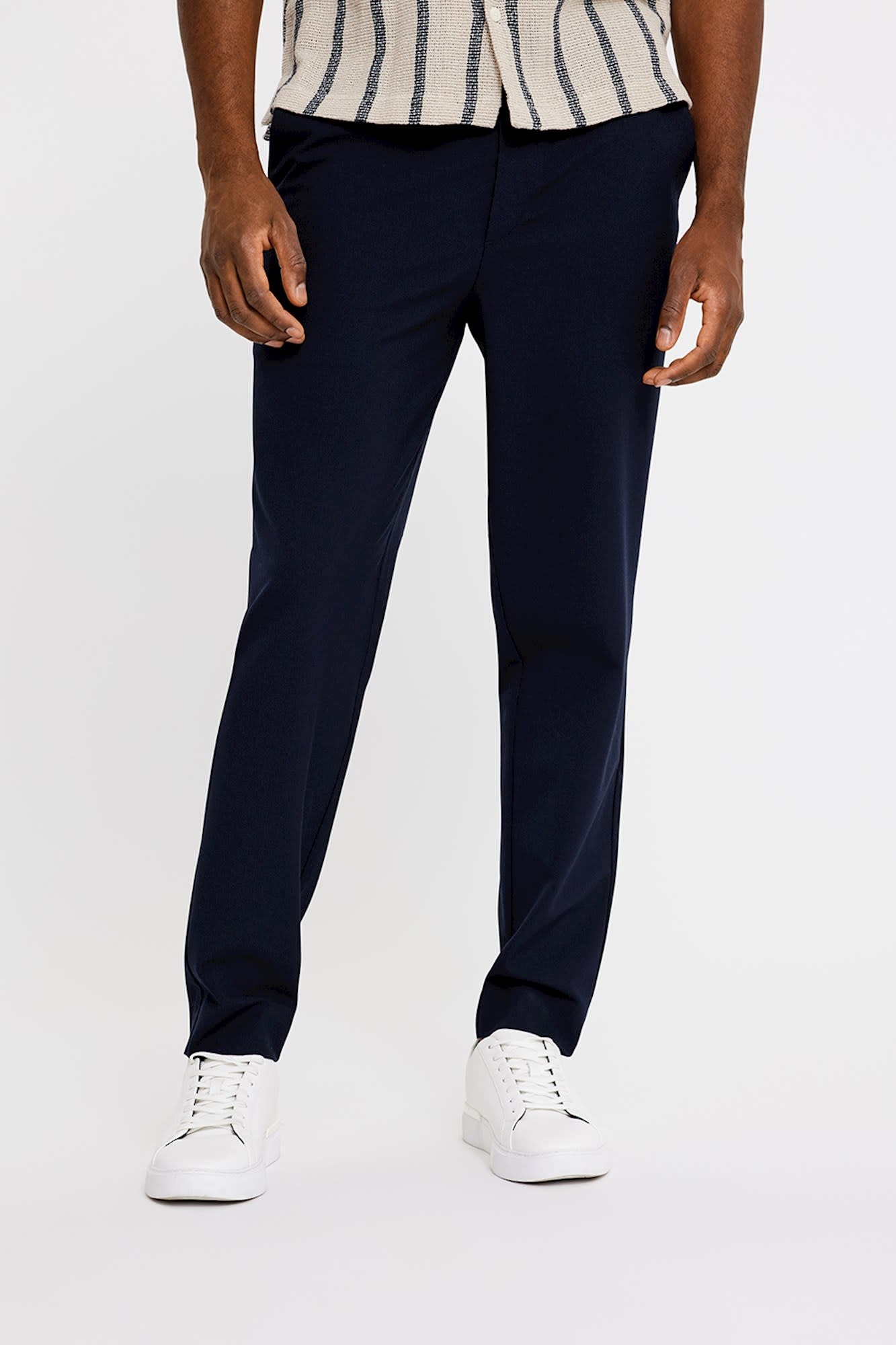 Plain Theo 285 Pant Navy