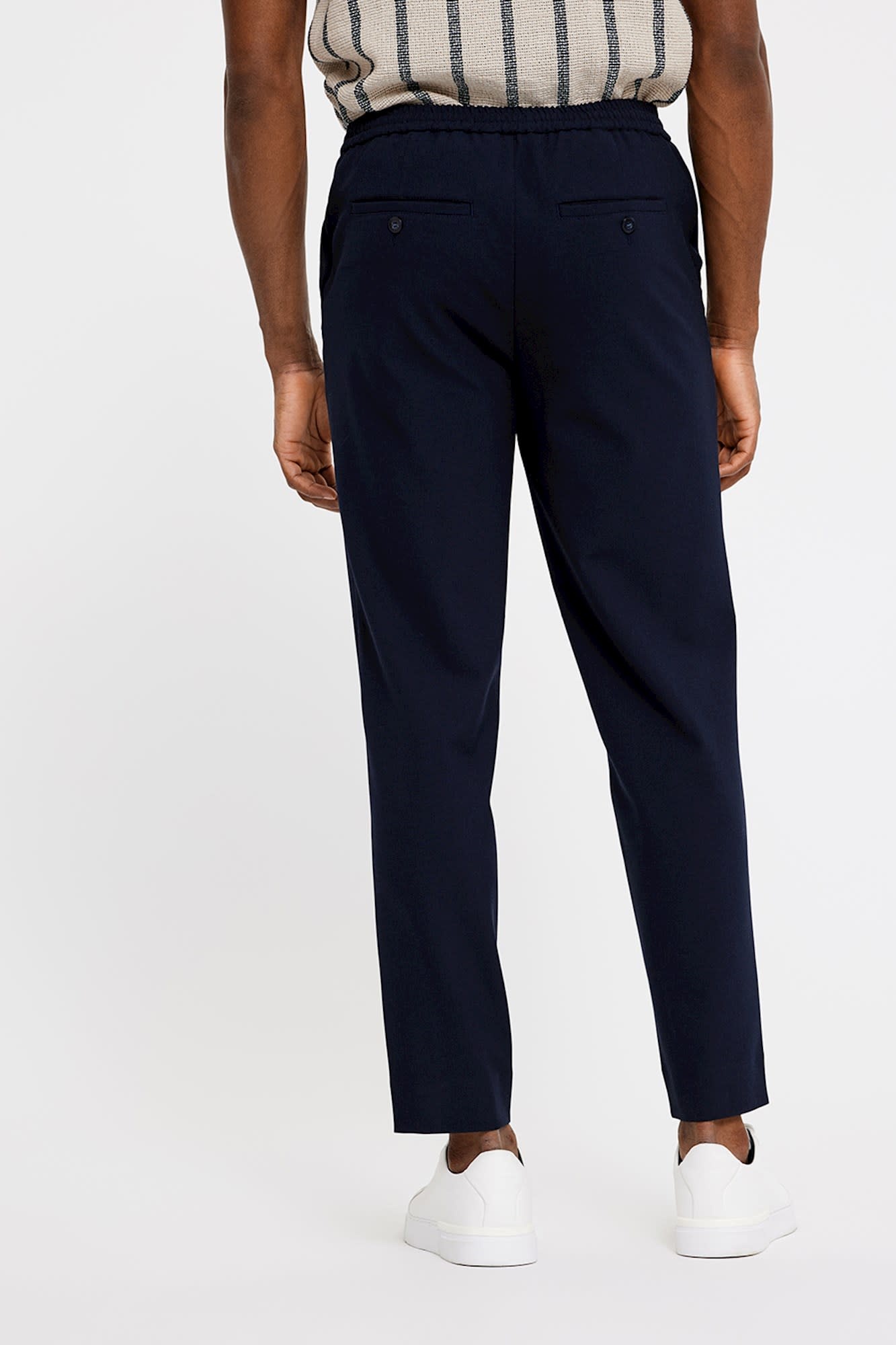 Plain Theo 285 Pant Navy