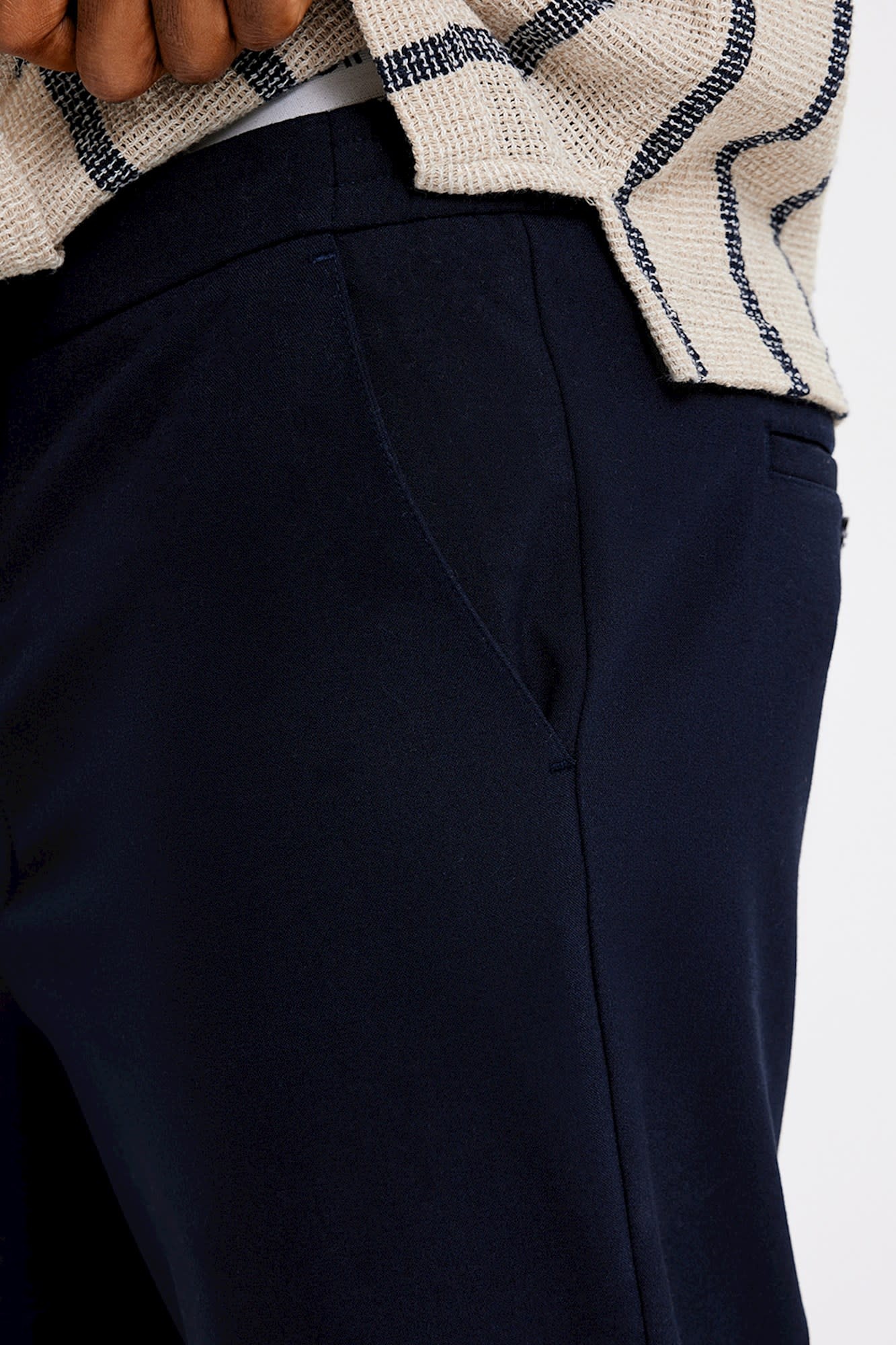 Plain Theo 285 Pant Navy