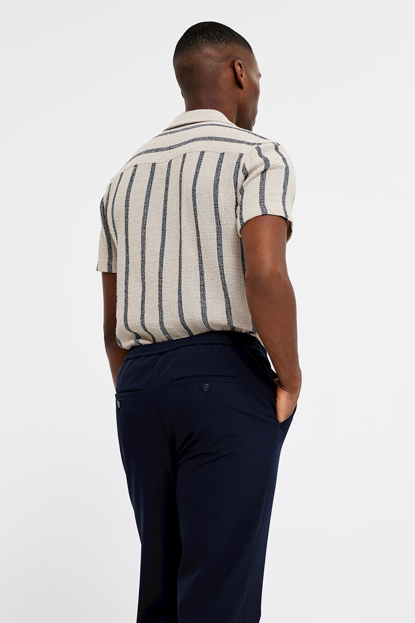 Plain Theo 285 Pant Navy