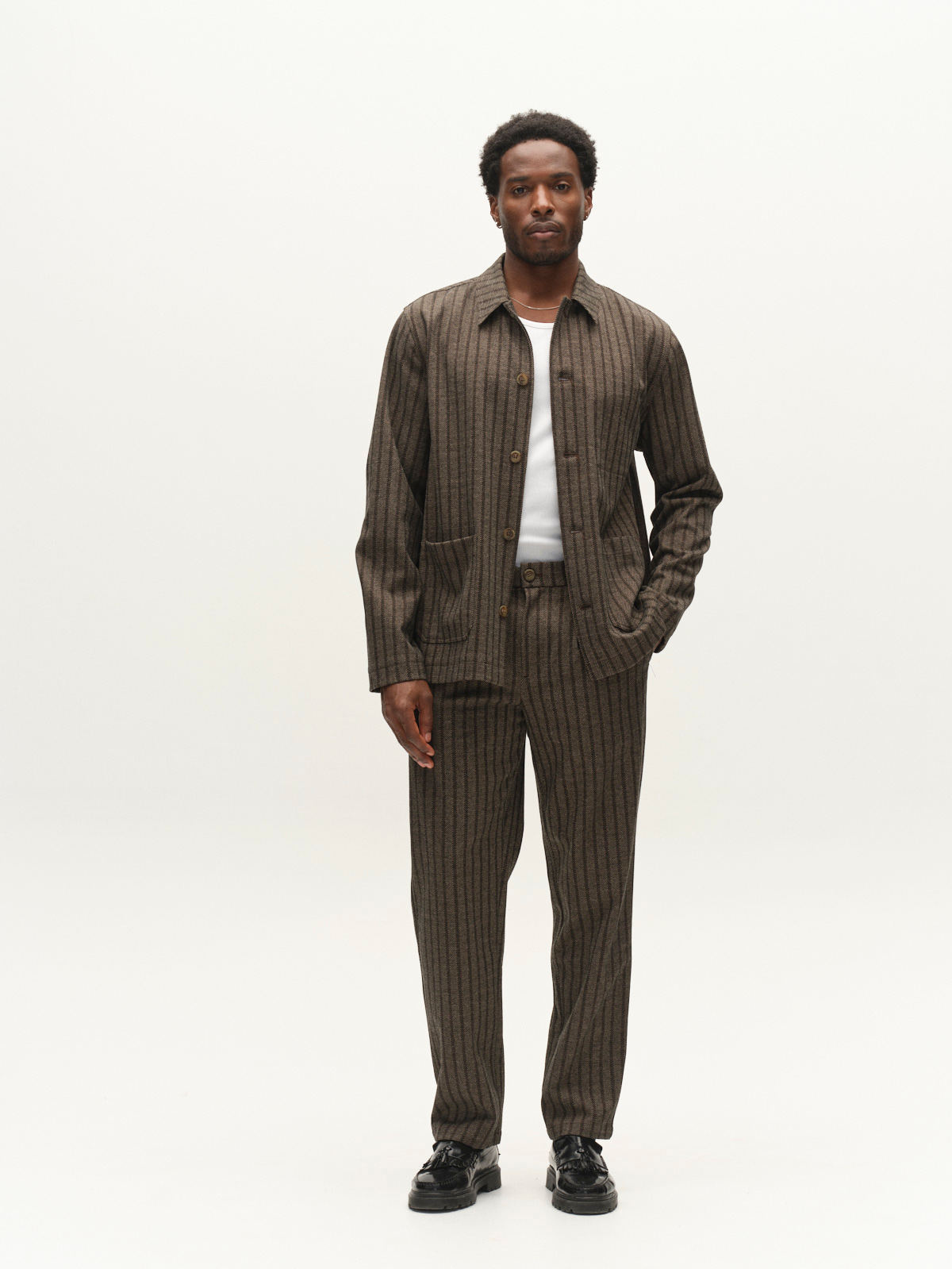 Gabba Libre AX Zapies LS Overshirt Brown Slate