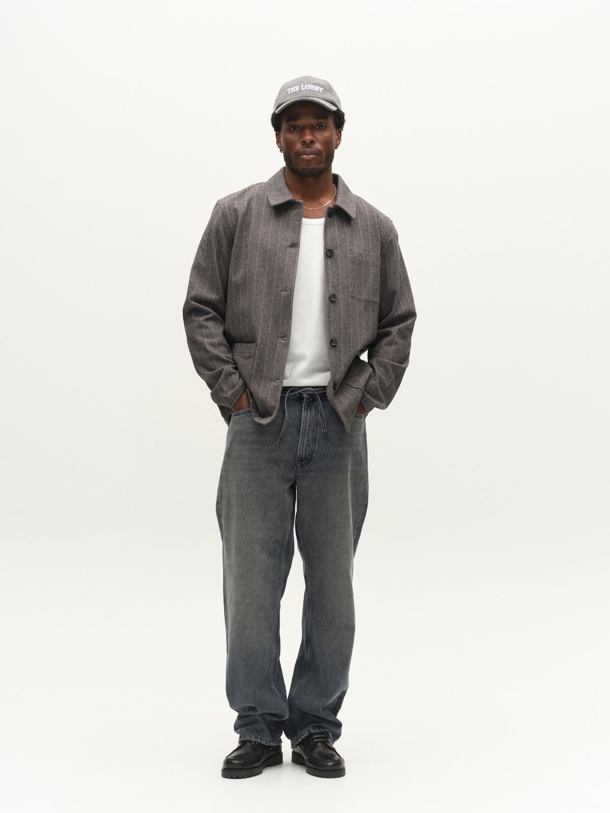Gabba Libre AX Stripes LS Overshirt Dark Grey