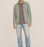 Kultivate Luxury Zip Overshirt Sea Spray