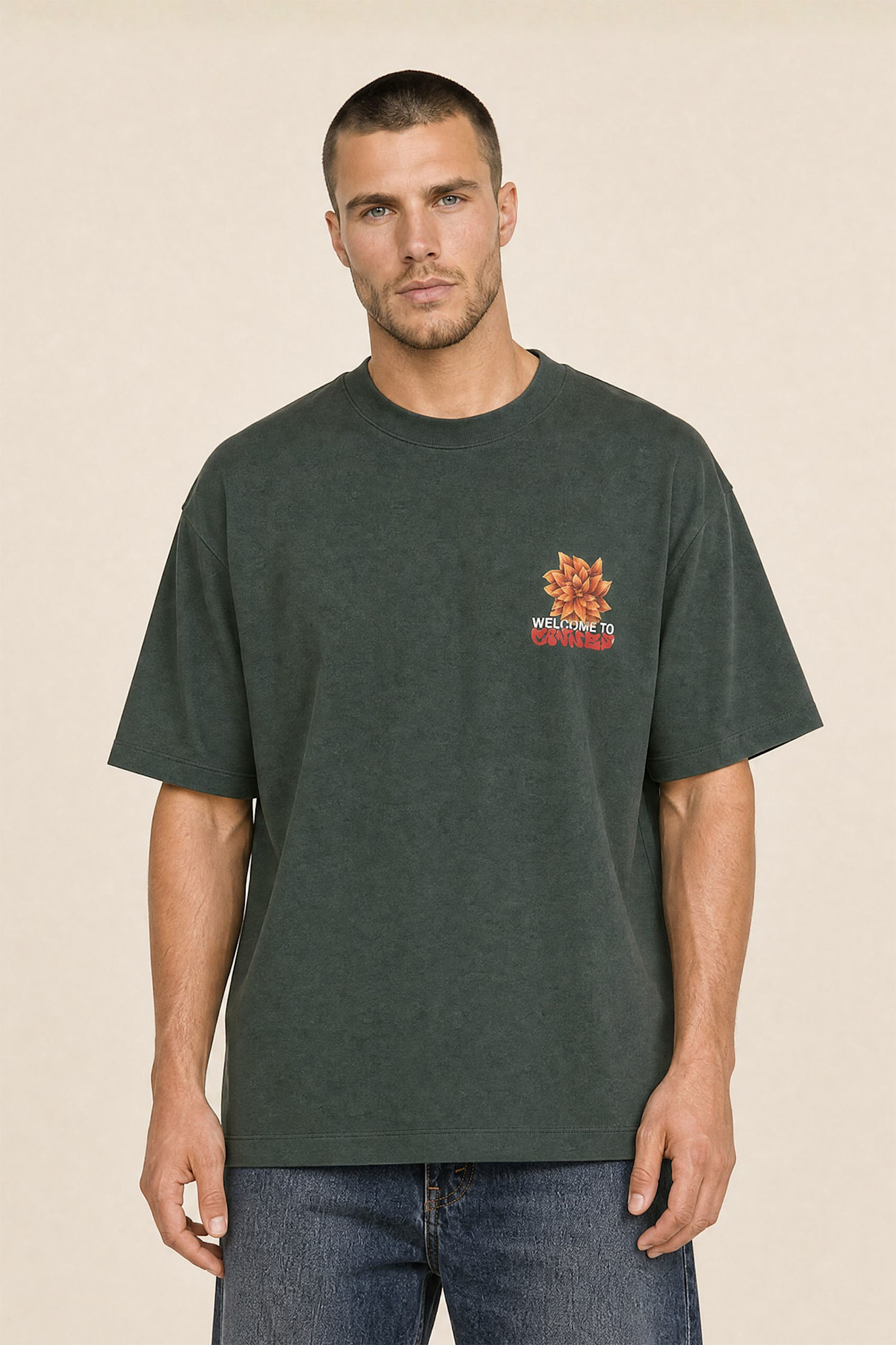 Kultivate Luxury Cannes Tee Deep Forest