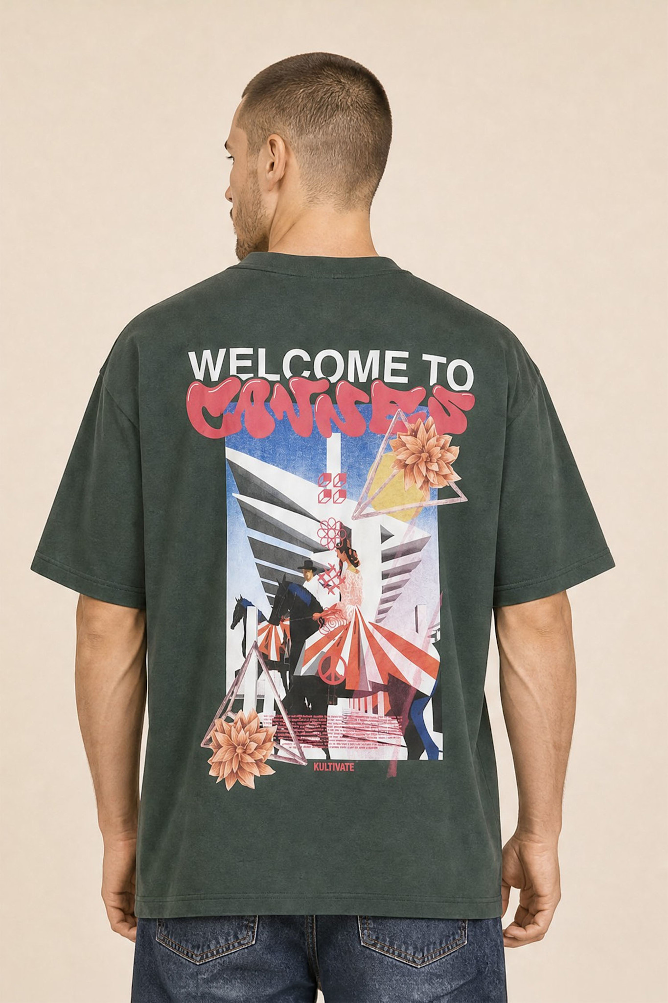 Kultivate Luxury Cannes Tee Deep Forest