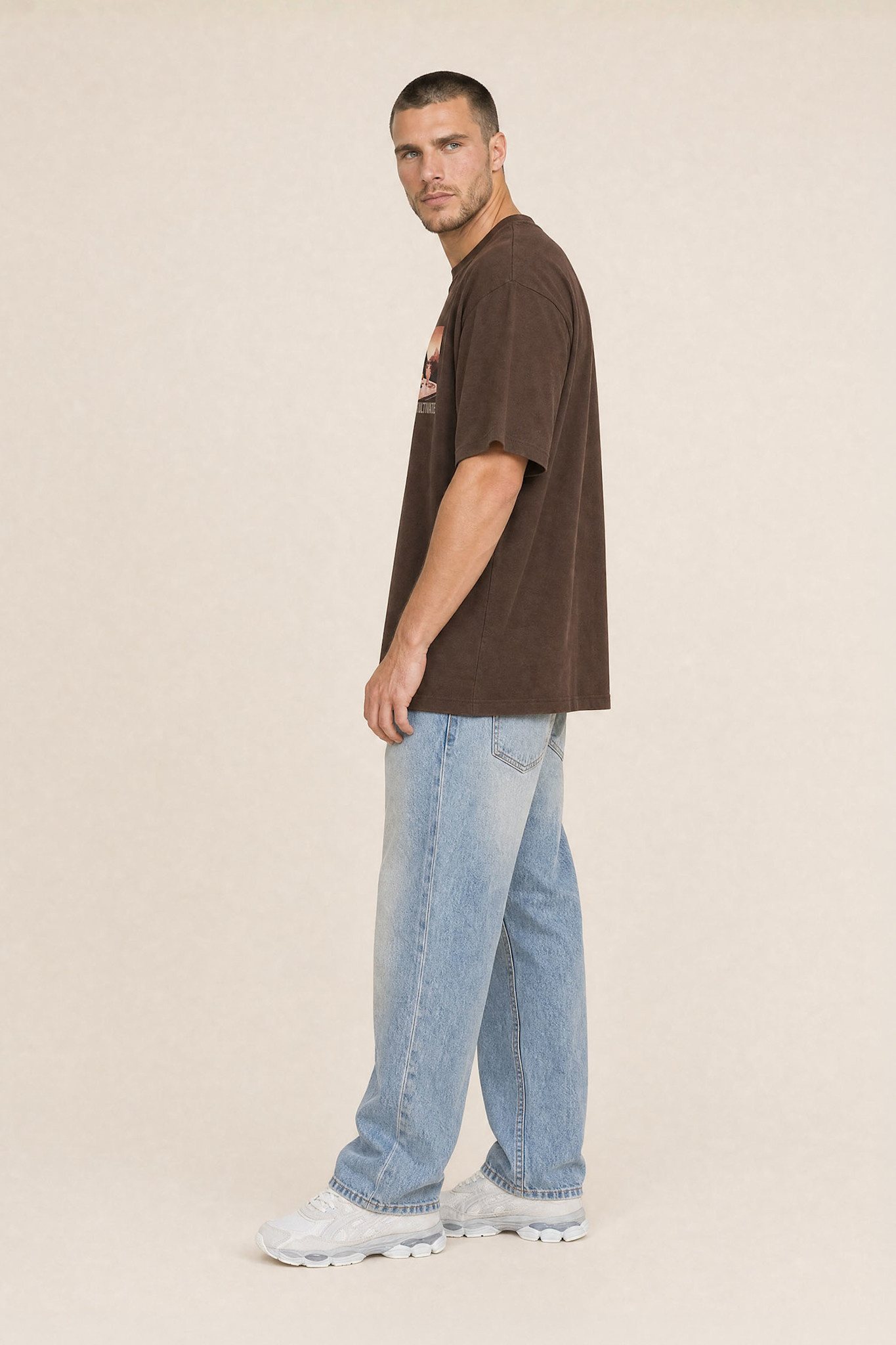 Kultivate Luxury Rocks Tee Chocolate Brown