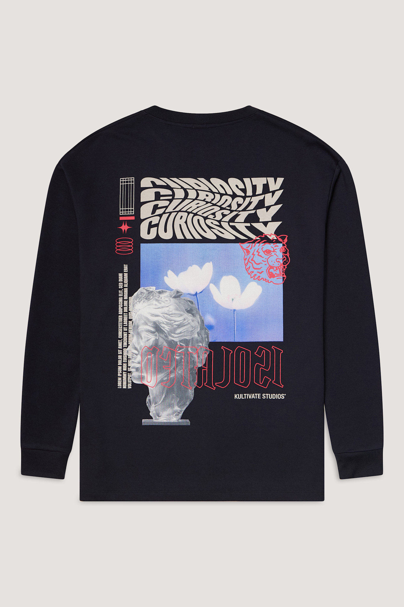 Kultivate Luxury Curiosity L/S Tee Dark Navy