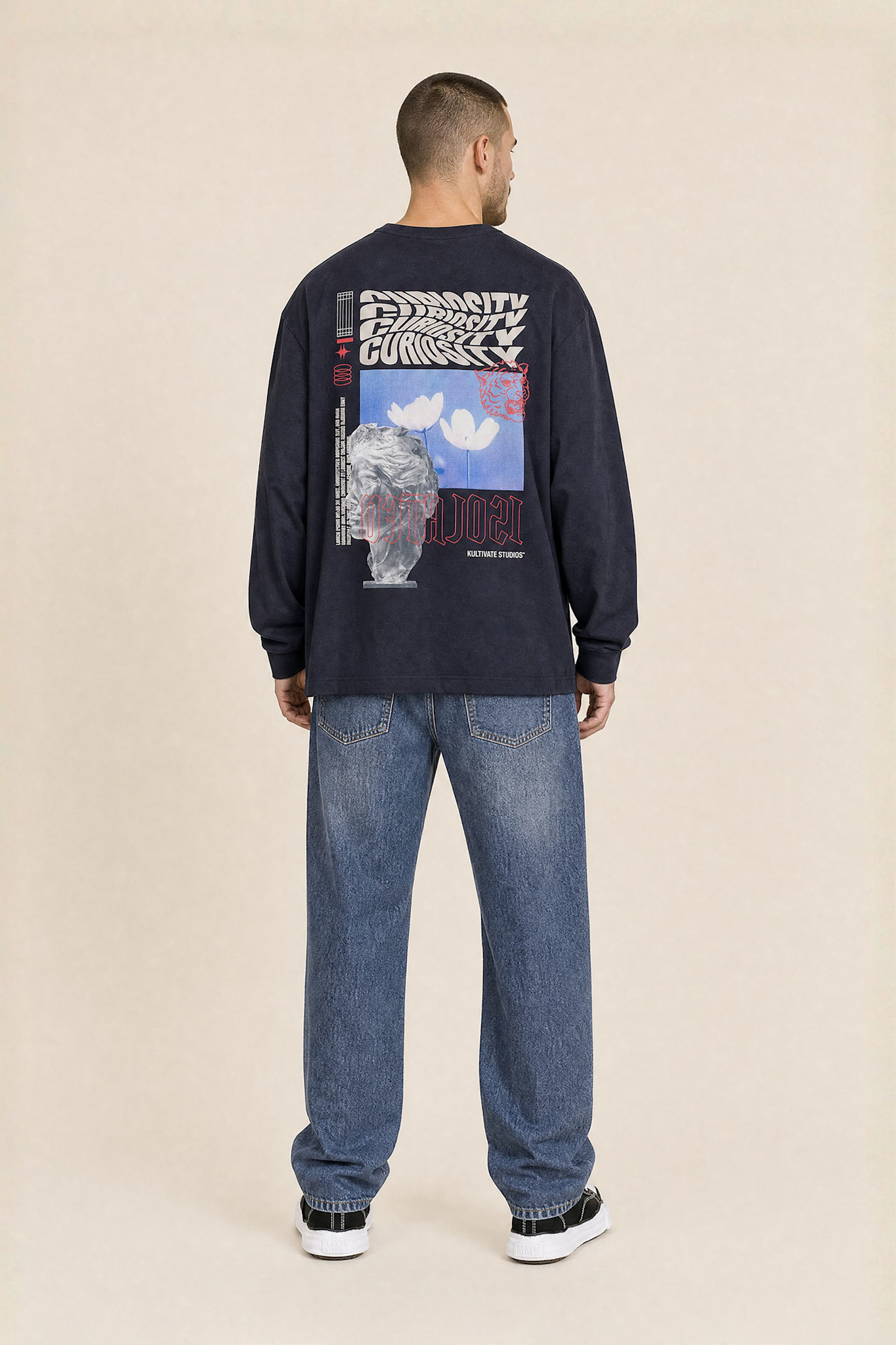 Kultivate Luxury Curiosity L/S Tee Dark Navy