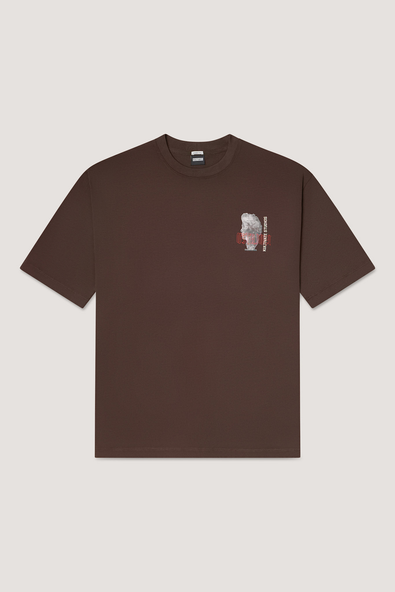 Kultivate Luxury Curiosity Tee Chocolate Brown