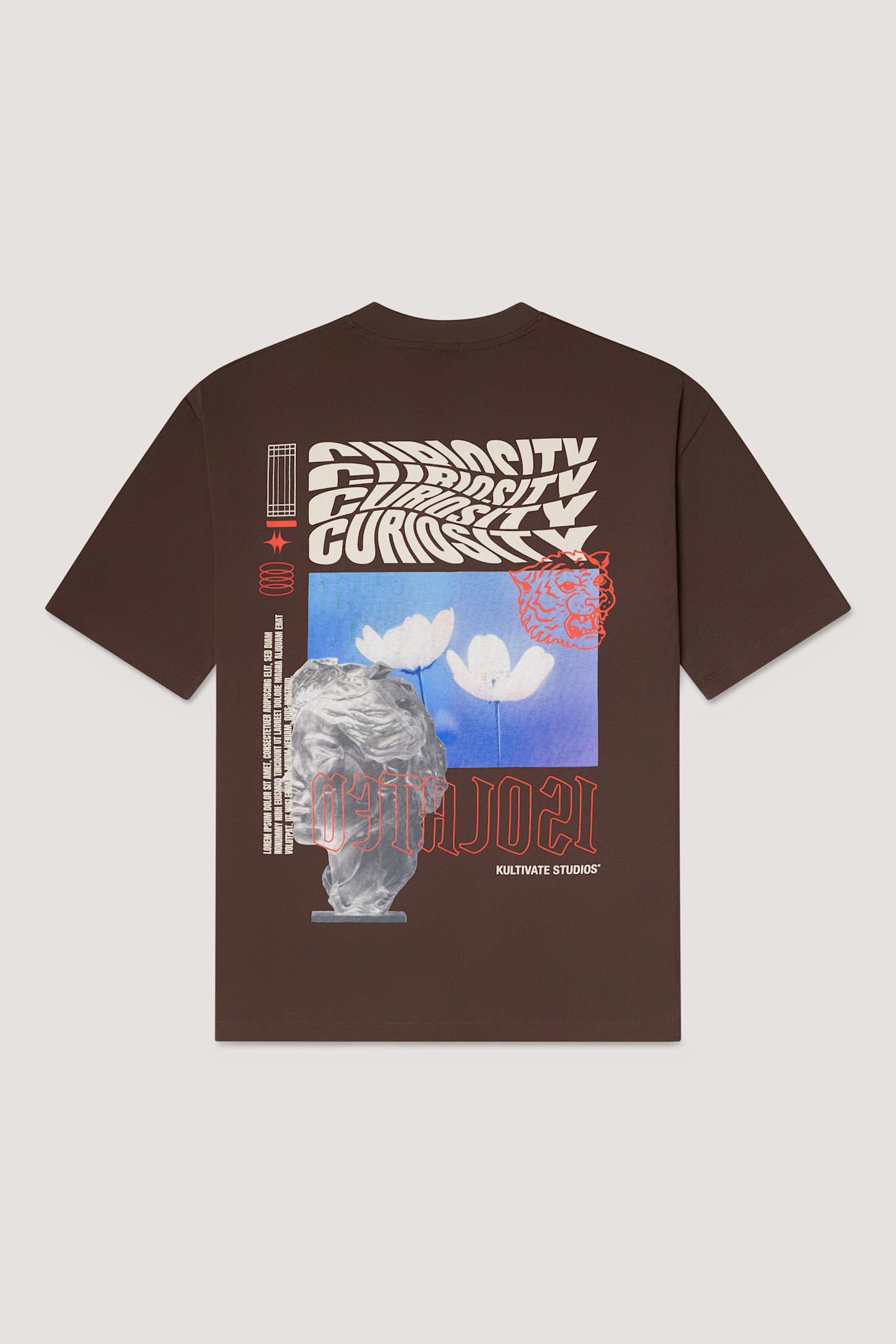 Kultivate Luxury Curiosity Tee Chocolate Brown