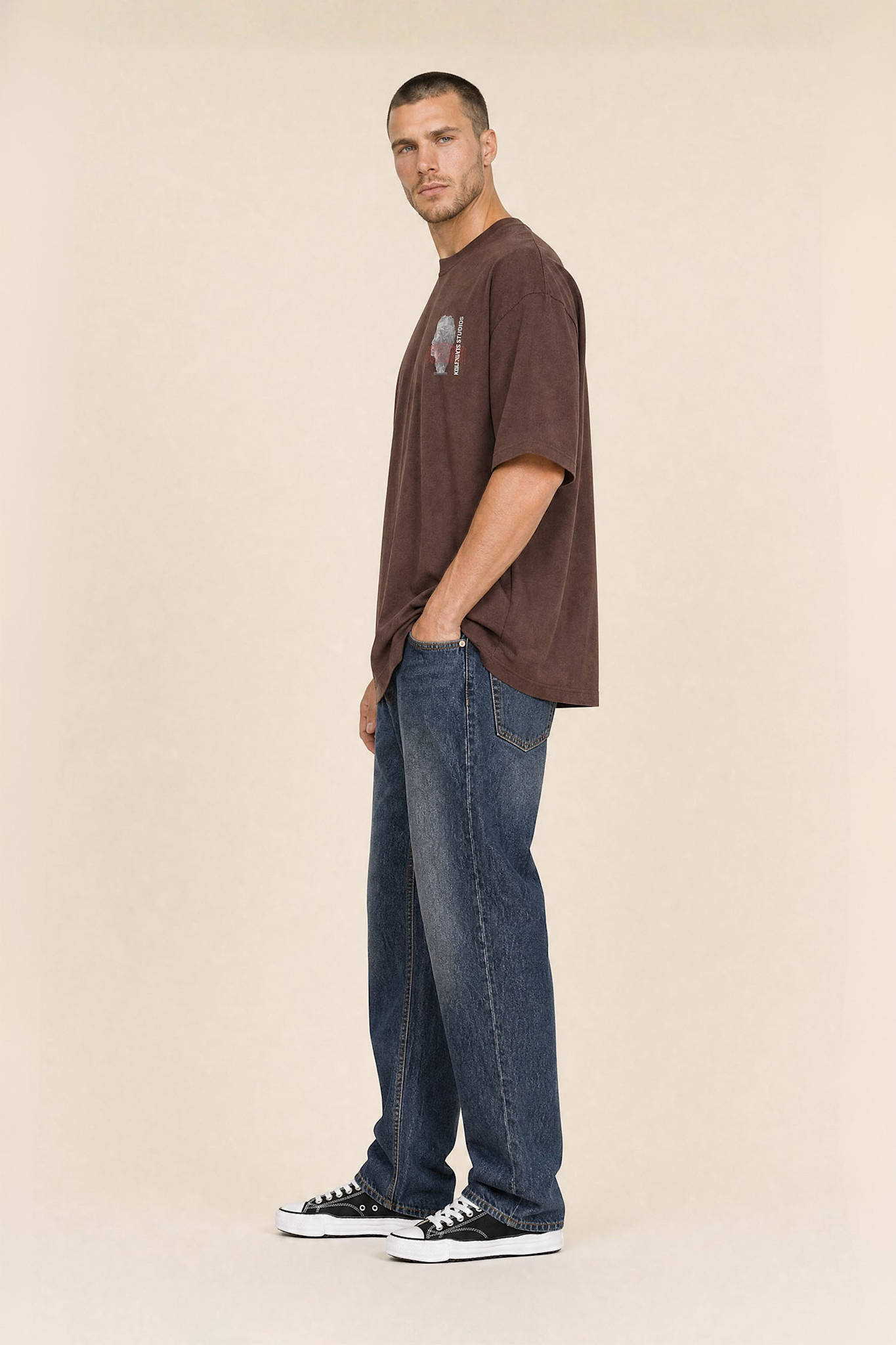 Kultivate Luxury Curiosity Tee Chocolate Brown