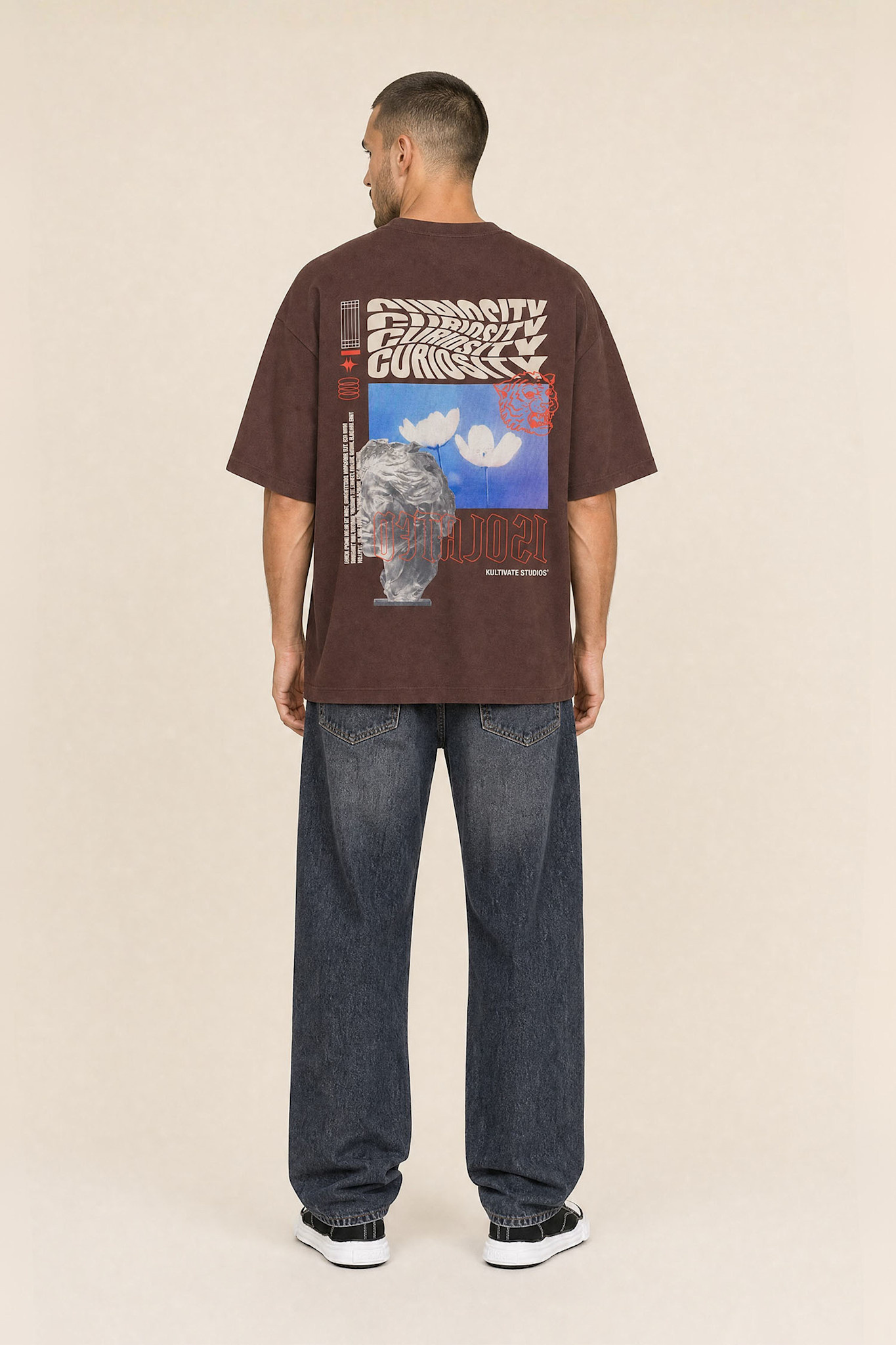 Kultivate Luxury Curiosity Tee Chocolate Brown