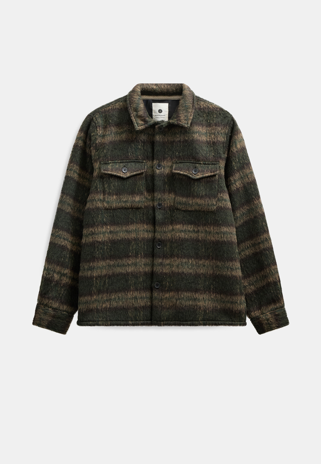 Anerkjendt Oscar Heavy Twill Overshirt 902604 Forest Night